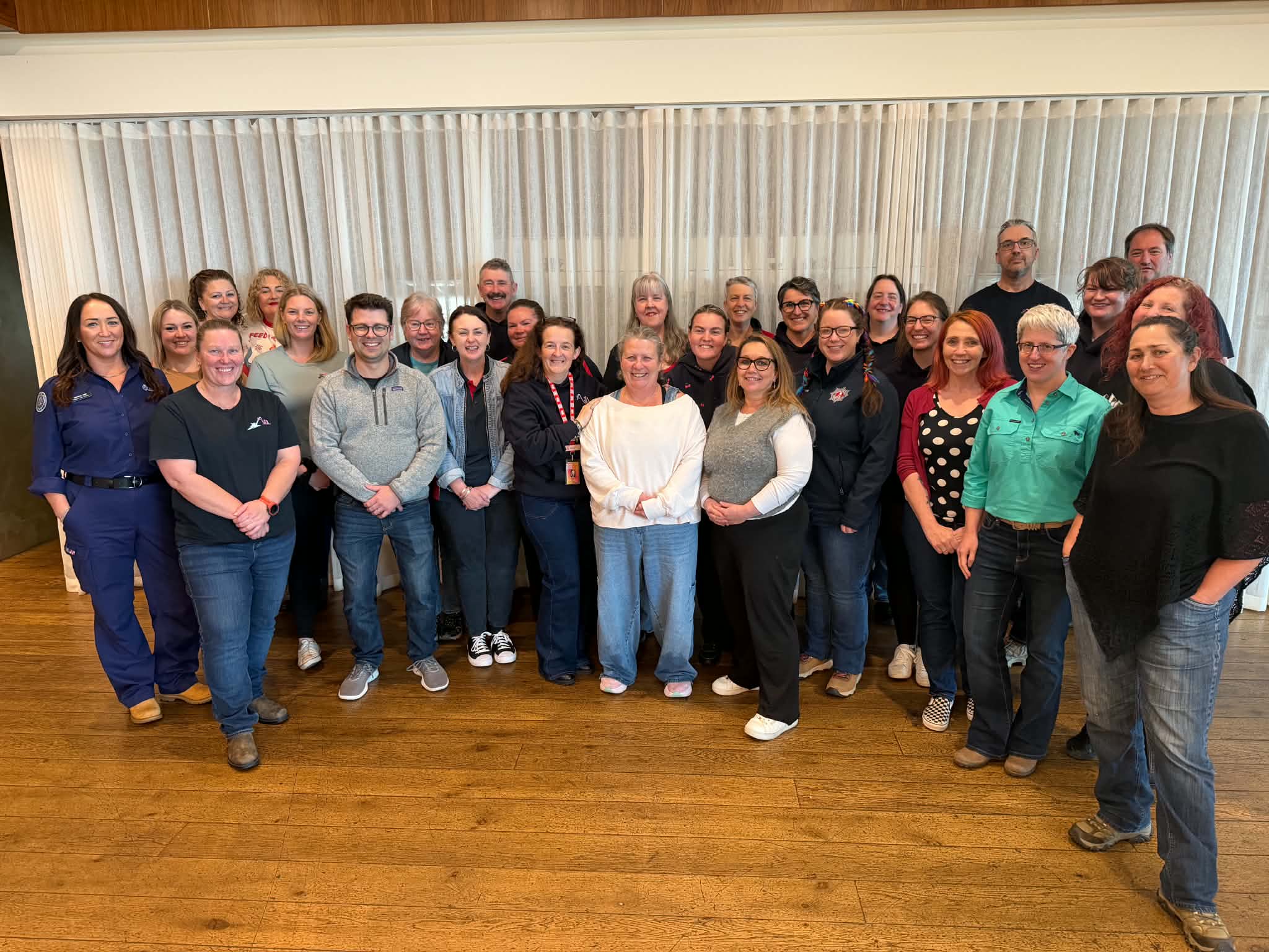 The 2025/2026 cohort at their end of program workshop in Torquay